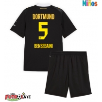 Camiseta Borussia Dortmund Ramy Bensebaini #5 Visitante Equipación para niños 2026-27 manga corta (+ pantalones cortos)